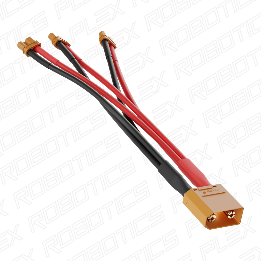 (1) XT90 to (3) XT30 Harness (Single FH-MC XT90 to Triple MH-FC XT30, 150mm Length)