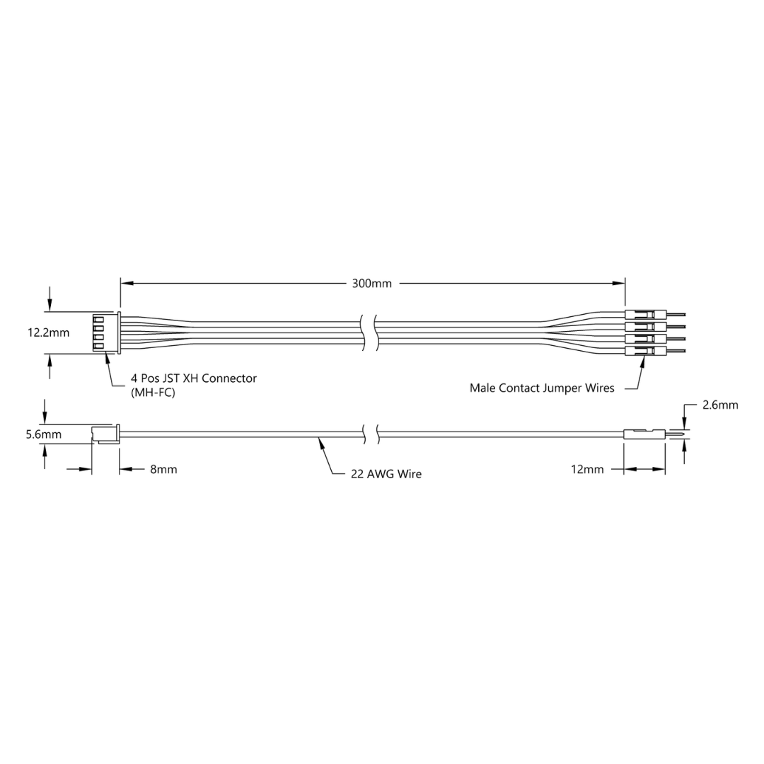 Encoder Breakout Cable (300mm Length)