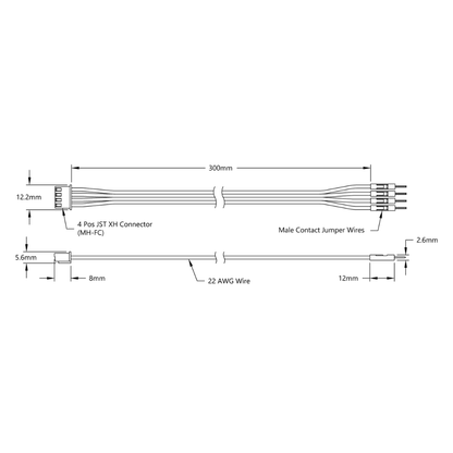 Encoder Breakout Cable (300mm Length)