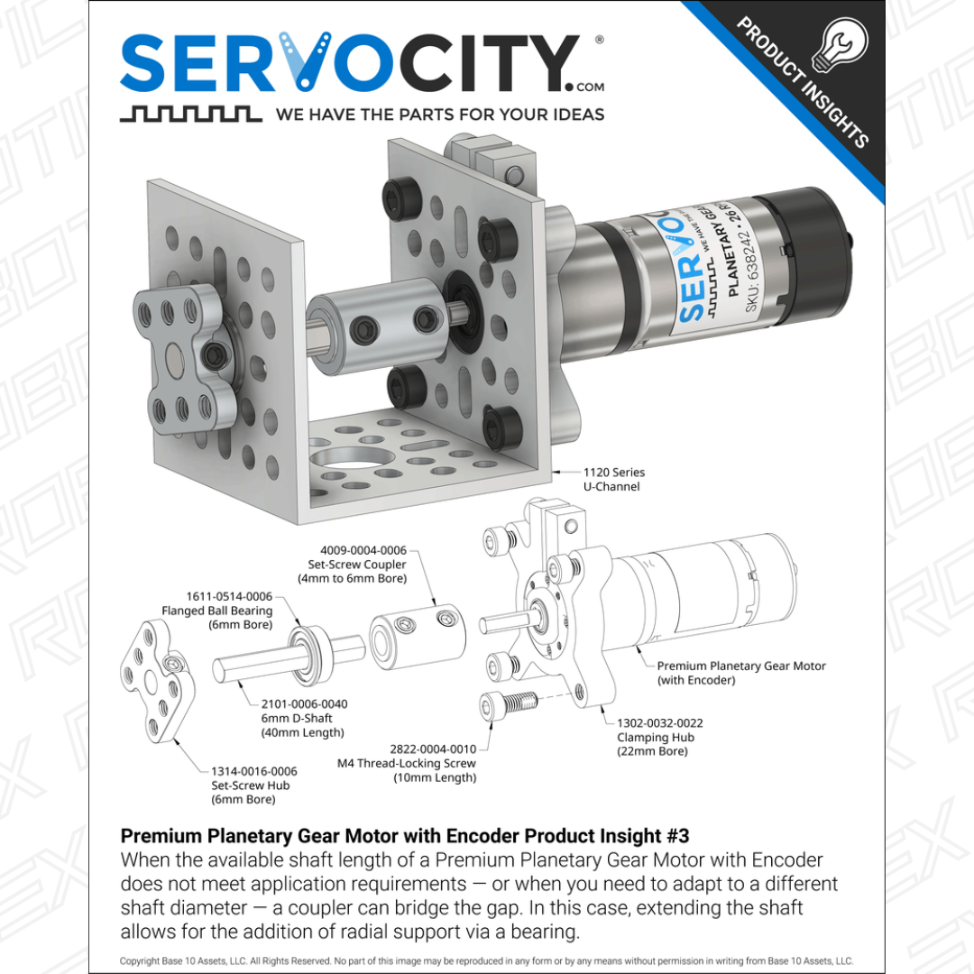 Premium Planetary Gear Motor w/ Encoder