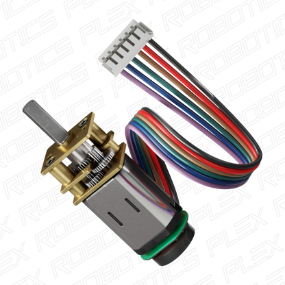 Premium N20 Gear Motor (298:1 Ratio, 90 RPM - 4900 RPM, with Encoder)