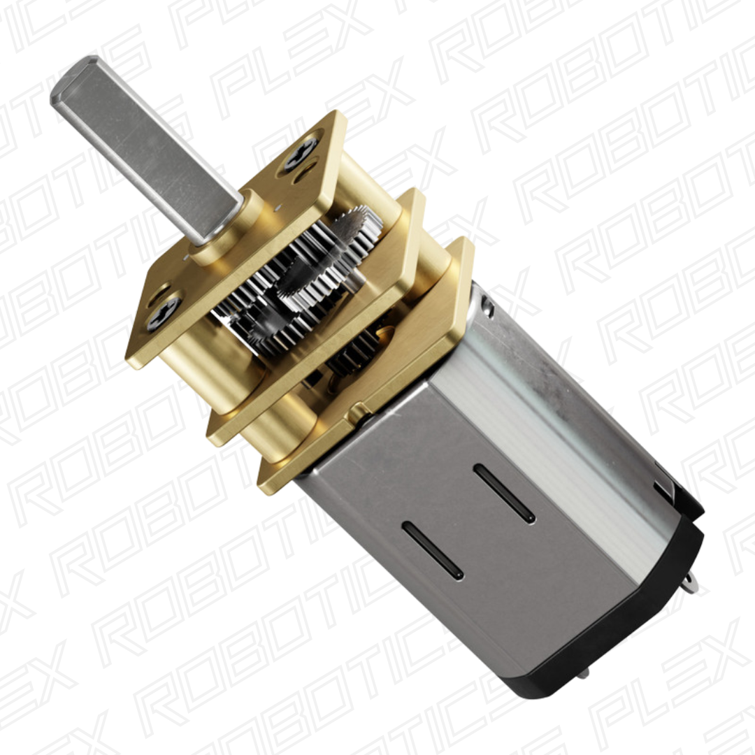 Premium N20 Gear Motor (298:1 Ratio, 90 RPM - 4900 RPM)