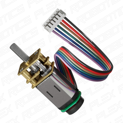 Premium N20 Gear Motor (298:1 Ratio, 90 RPM - 4900 RPM, with Encoder)