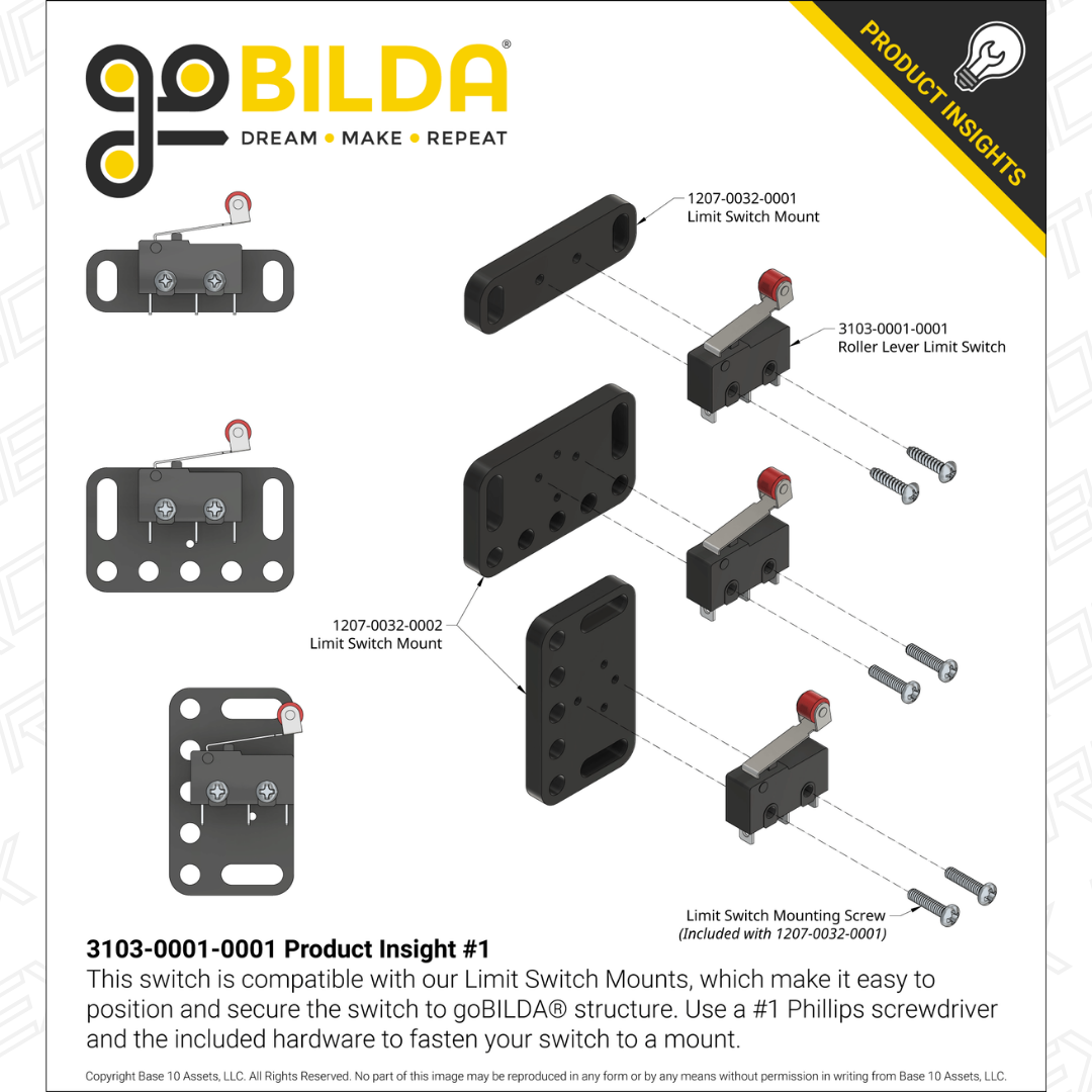 Micro Limit Switch - 2 Pack