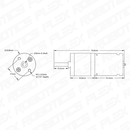 Econ Gear Motor (19 RPM - 970 RPM)