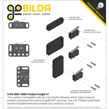 Micro Limit Switch - 2 Pack