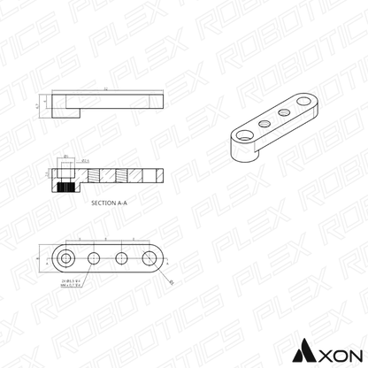 Brat Servo AXON B25T (2 Buc.)