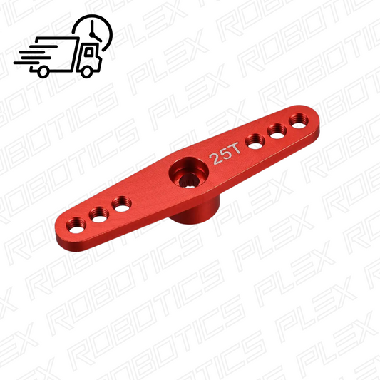 Aluminum Double Servo Arm (Red, 25T)