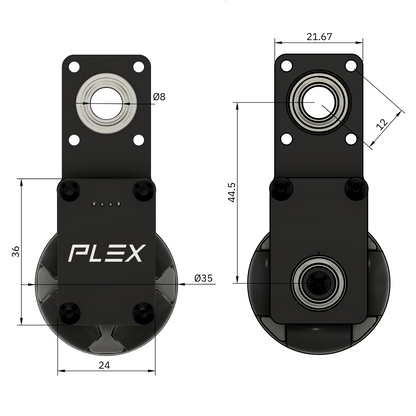 REVOLUX Odometry Pod (35mm Omni Wheel)