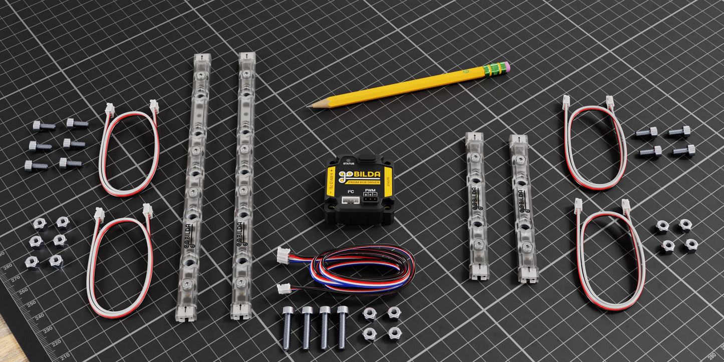 Prism RGB LED Light Kit (I²C / PWM Control Driver, 4 LED Strips)