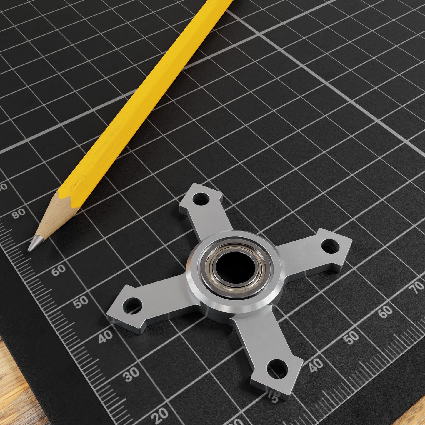 8mm Bore Face Thru-Hole Pillow Block (32mm x 32mm Mounting Pattern)