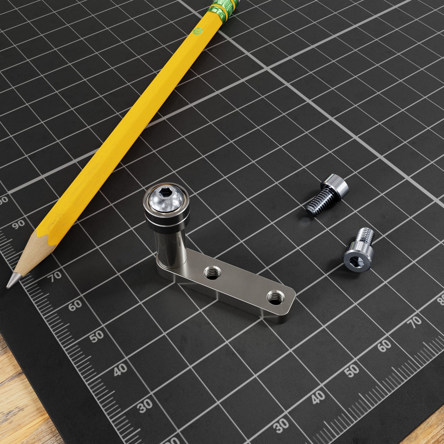 Ball-Bearing Idler Arm (for 2mm Pitch GT2, 6mm Width Belt)