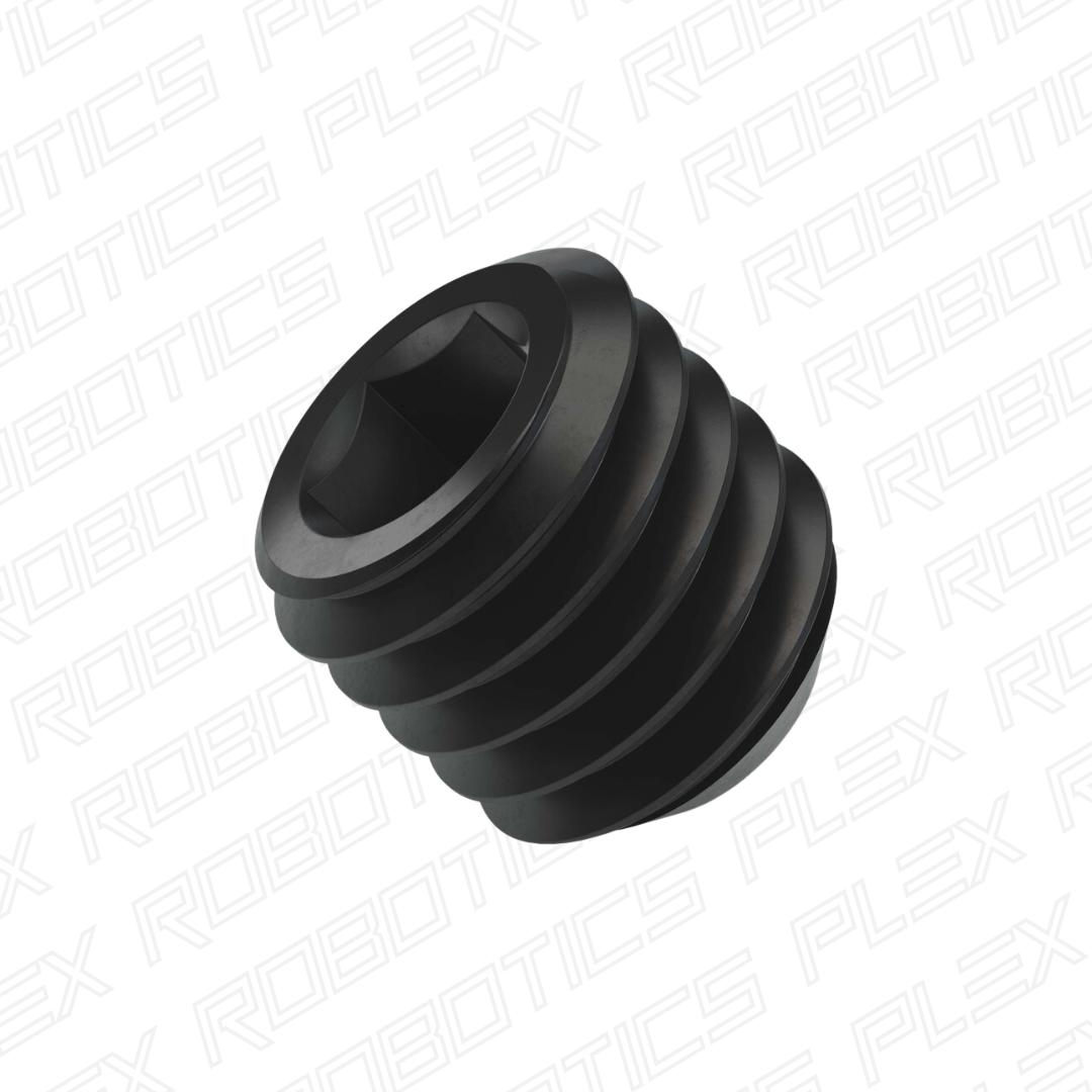 2806 Series Black Oxide Steel Cup-Point Set-Screw (M5 x 0.8mm, 5mm Length) - 25 Pack