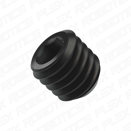 2806 Series Black Oxide Steel Cup-Point Set-Screw (M5 x 0.8mm, 5mm Length) - 25 Pack