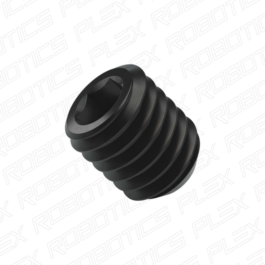 2806 Series Black Oxide Steel Cup-Point Set-Screw (M5 x 0.8mm, 6mm Length) - 25 Pack