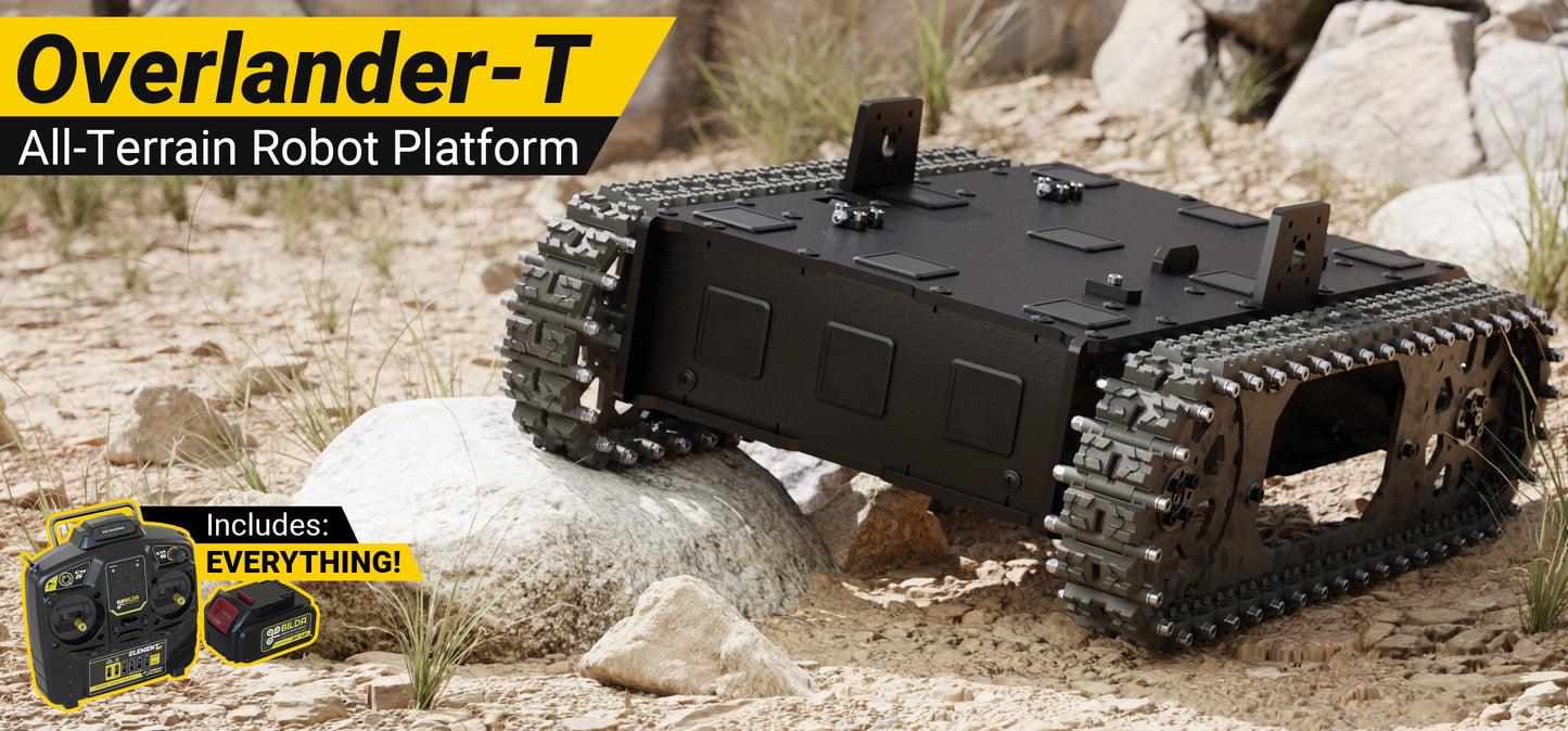 Overlander-T All-Terrain Robot Platform (25lb Payload, 3.8mph) (Without Battery & Charger)