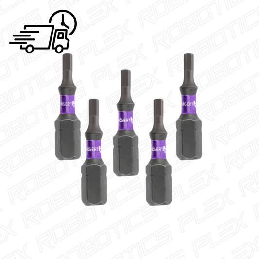 HEX3 Screwdriver Bit - 25mm (1/4" Shank) (5 Pcs.)