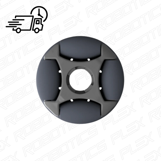 Roata Omni Rotacaster 35mm (57A TPE Roller, 8.2mm Keyed Bore)