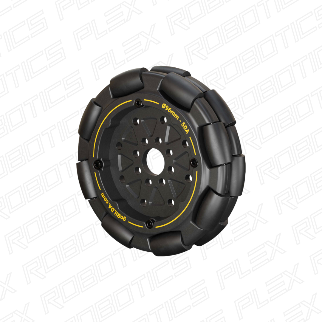 96mm Omni Wheel (14mm Bore, 50A Durometer)