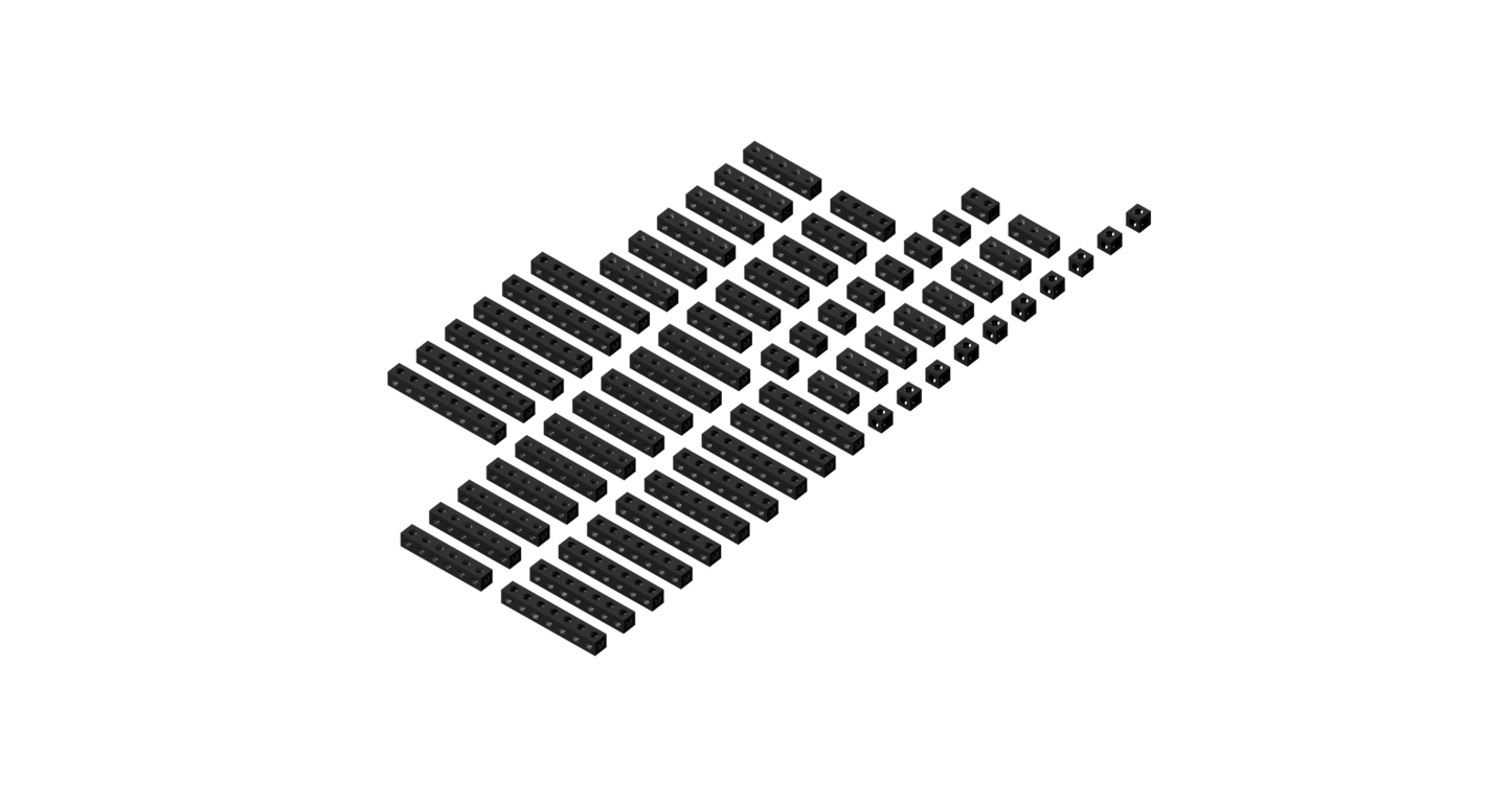 Offset Threaded Square Beam Bundle (64 pack)