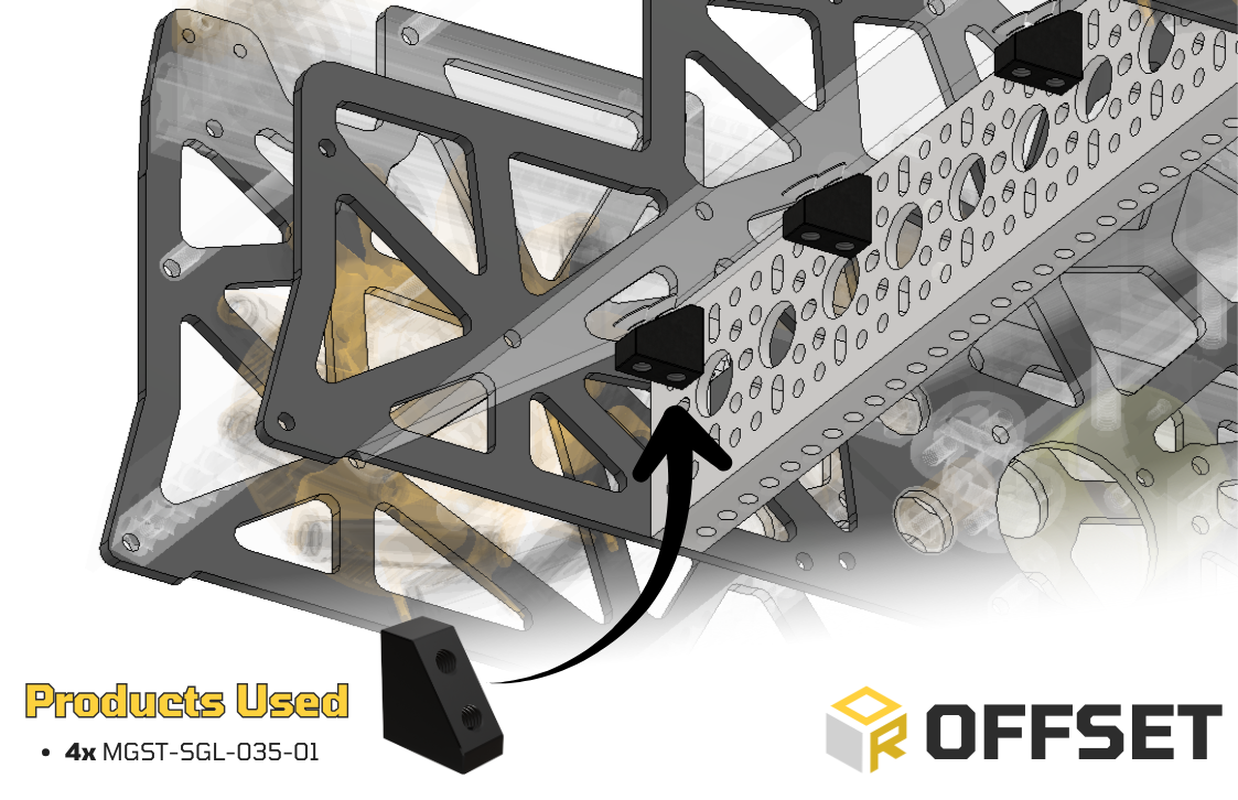 Offset Angled Mounting Block Bundle (56 pack)