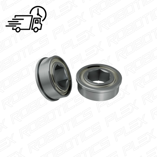 1611 Series Flanged Ball Bearing (8mm REX™ ID x 14mm OD, 5mm Thickness) - 2 Pack