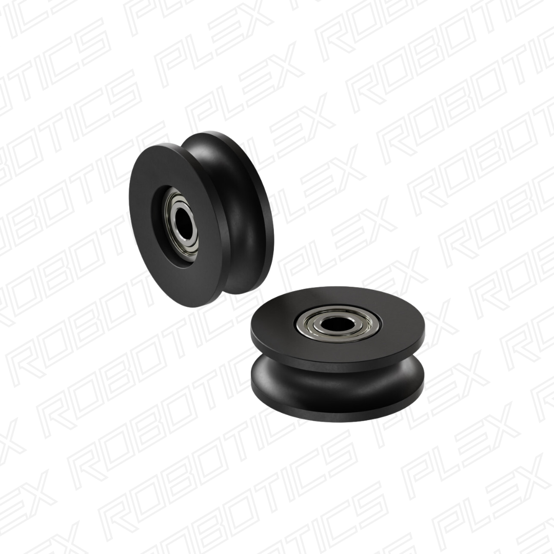 U-Wheel (8mm Groove, 6mm ID Bearings, 32mm Diameter) - 2 Pack