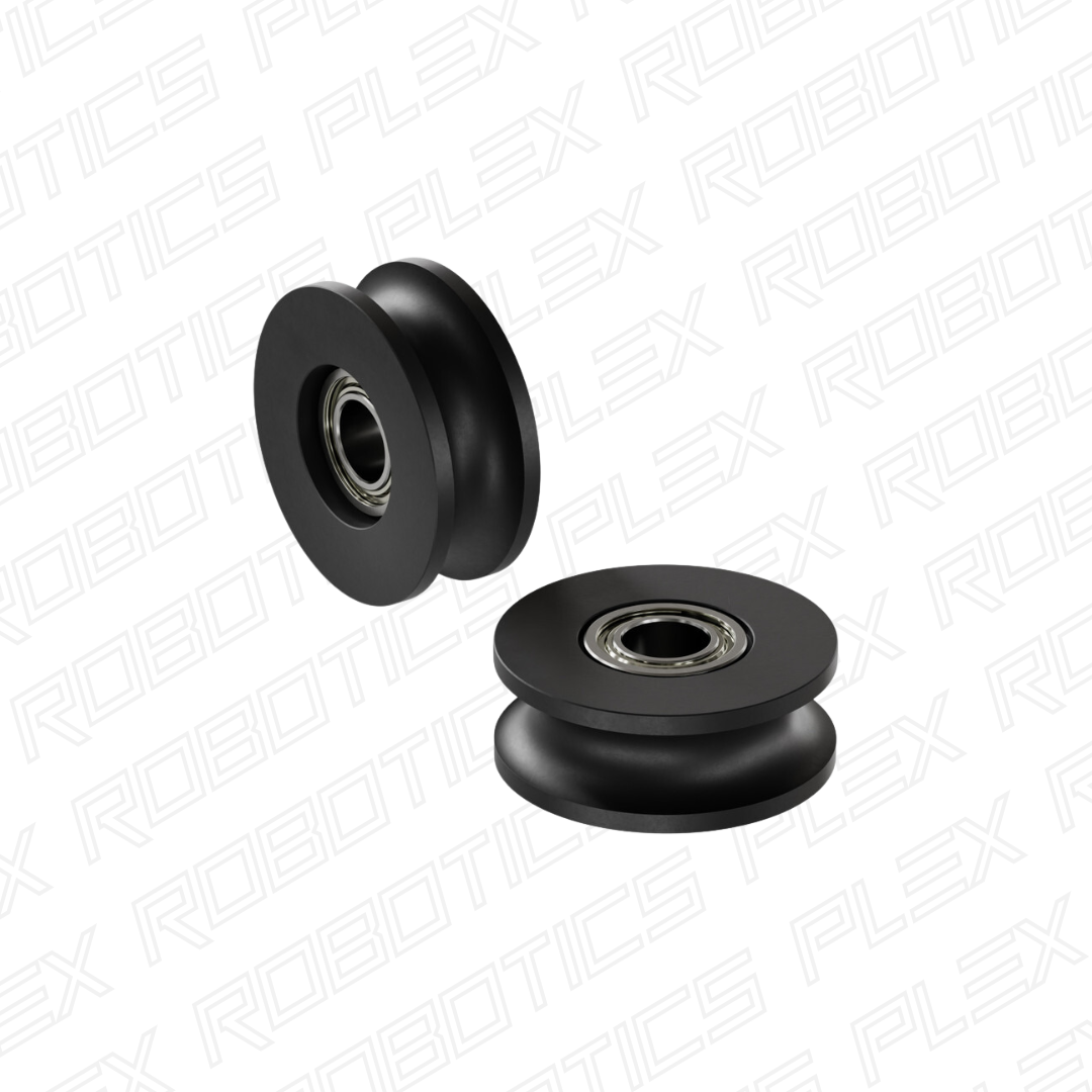 U-Wheel (8mm Groove, 8mm ID Bearings, 32mm Diameter) - 2 Pack