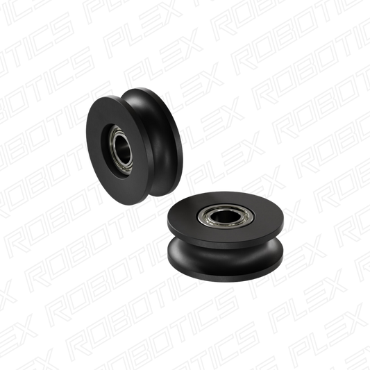 U-Wheel (8mm Groove, 8mm ID Bearings, 32mm Diameter) - 2 Pack