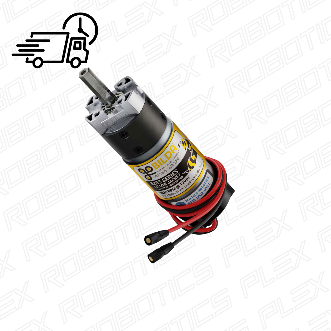 5203 Series Yellow Jacket Motor (24mm Length 8mm REX™ Shaft, 3.3 - 5V Encoder)