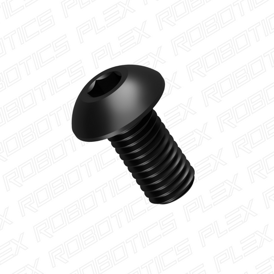 M4 Button Head Screws with Black Oxide Finish (100 Pcs.)