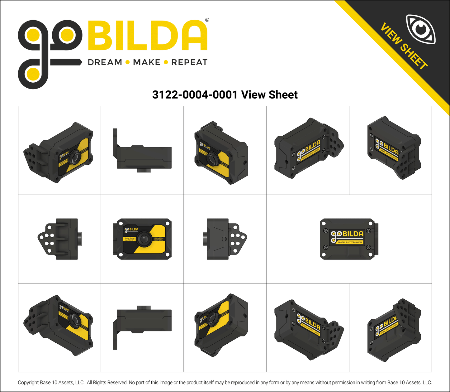 Global Shutter USB Camera with goBILDA® Case (100 FPS)