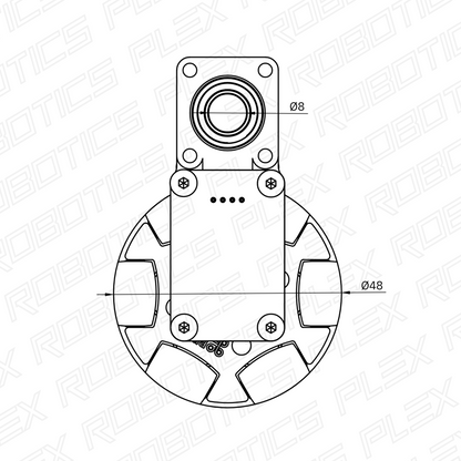 REVOLUX Odometry Pod (48mm Omni Wheel)