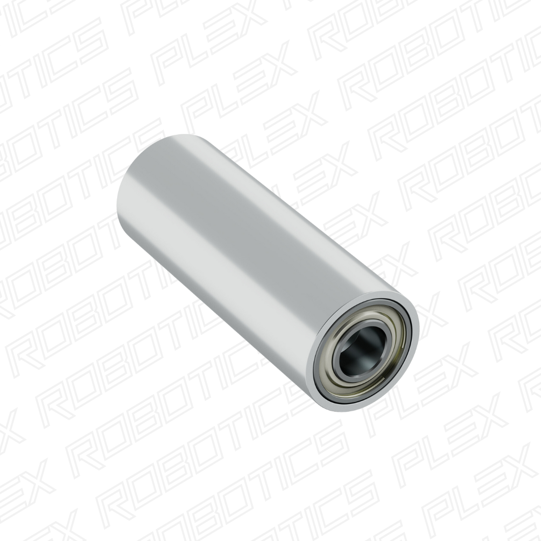 6mm Bore Dual Bearing Idler Roller (15mm OD, 41mm Length)