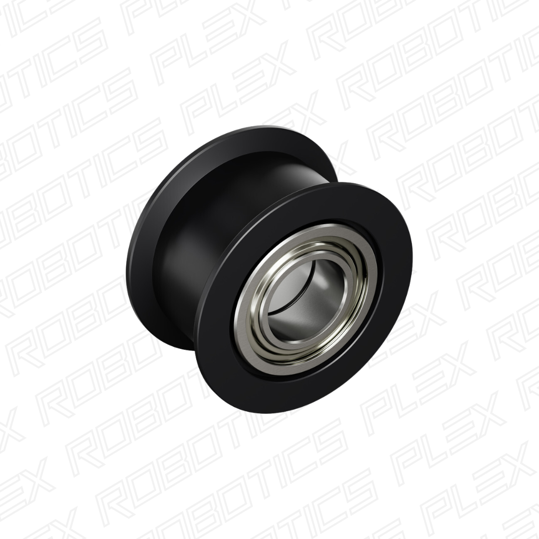 Dual-Bearing Timing Belt Idler Pulley (8mm Bore, 18.5mm Diameter, 9.5mm Inside Width)