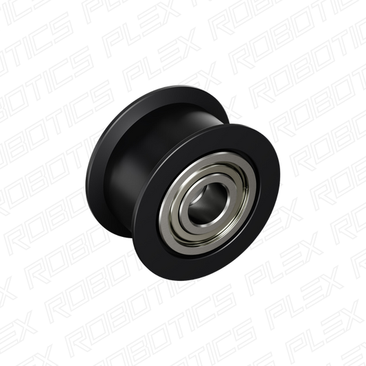 Dual-Bearing Timing Belt Idler Pulley (6mm Bore, 18.5mm Diameter, 9.5mm Inside Width)