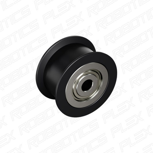 Dual-Bearing Timing Belt Idler Pulley (4mm Bore, 18.5mm Diameter, 9.5mm Inside Width)