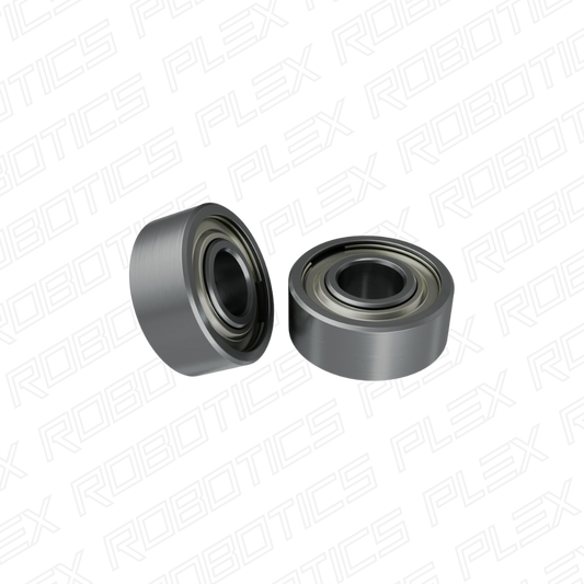 4mm ID Non-Flanged Ball Bearing (10mm OD, 4mm Thickness) - 2 Pack