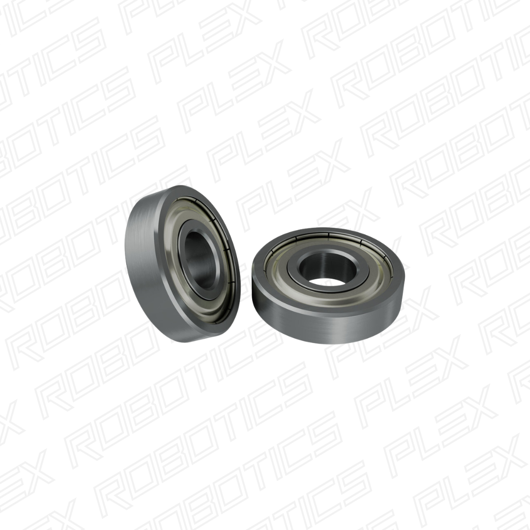 6mm ID Non-Flanged Ball Bearing (16mm OD, 4mm Thickness) - 2 Pack