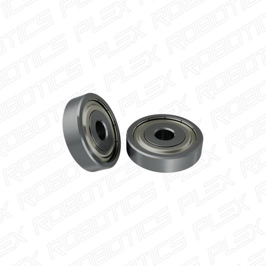 4mm ID Non-Flanged Ball Bearing (16mm OD, 4mm Thickness) - 2 Pack