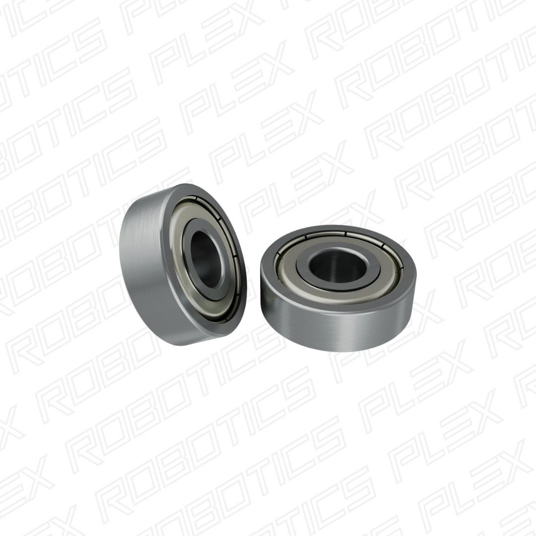 1600 Series Non-Flanged Ball Bearing (8mm ID x 22mm OD, 7mm Thickness) - 2 Pack