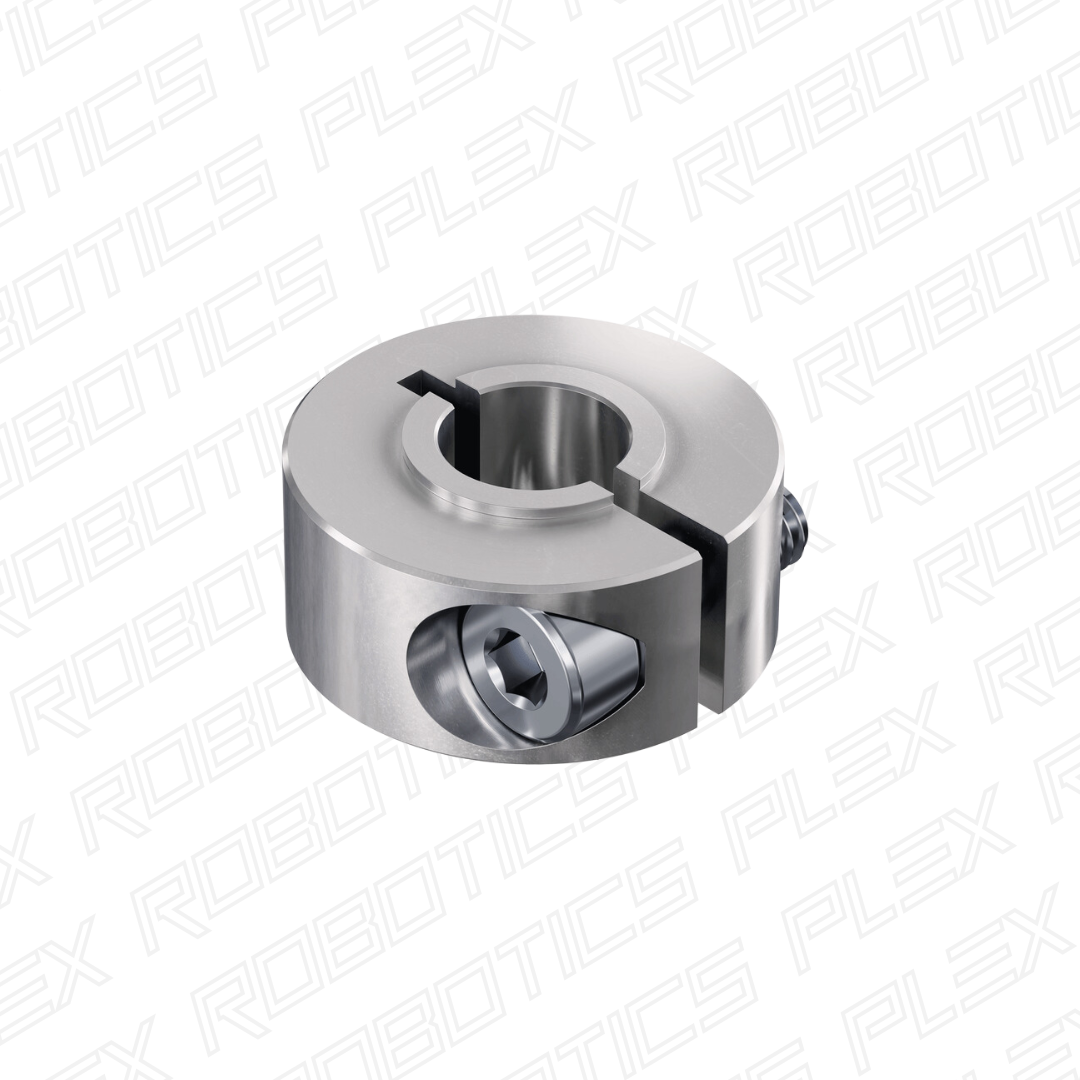 2910 Series Aluminum Clamping Collar (8mm ID x 21mm OD, 9mm Length)