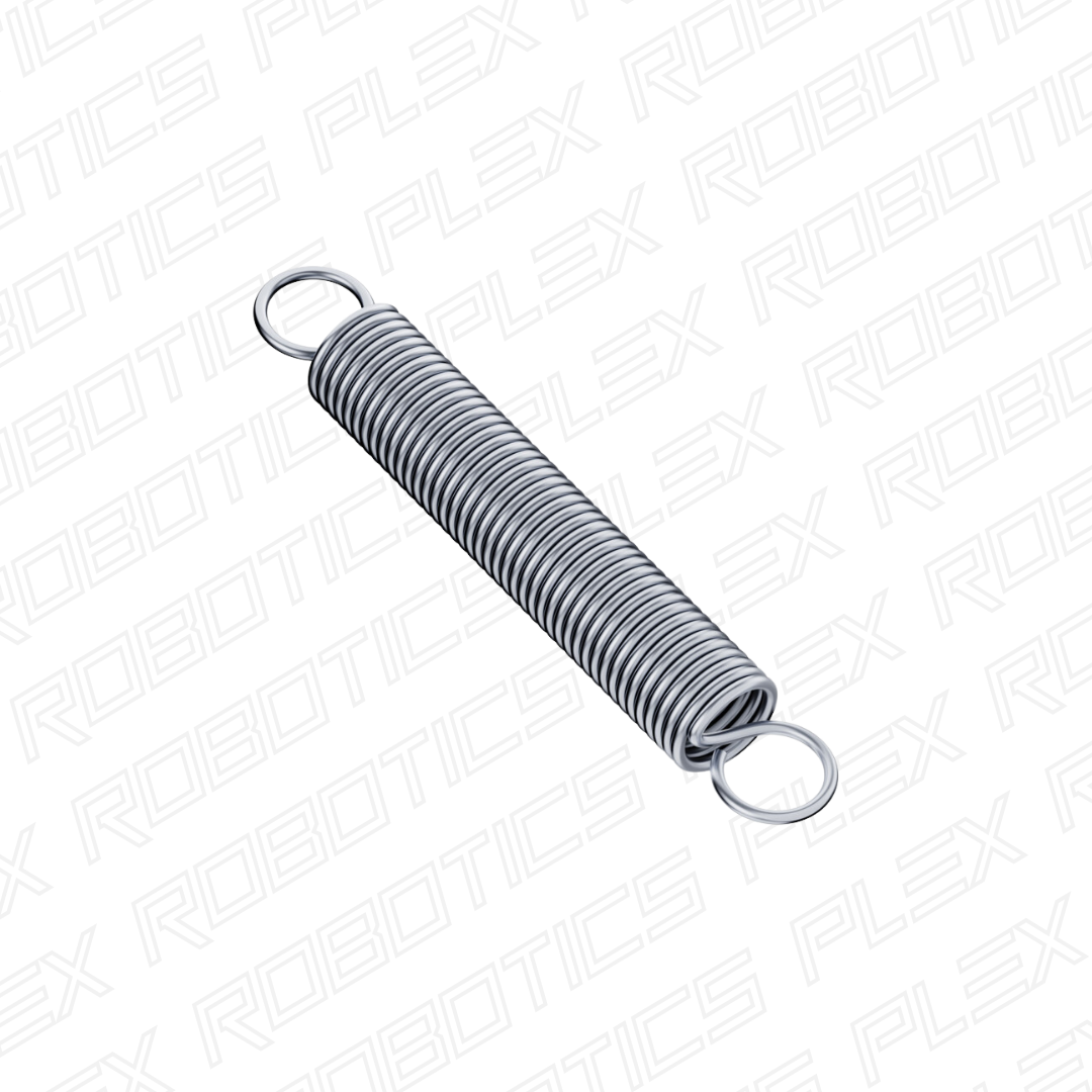 Extension Spring (6.5mm OD, 1.5kg Max Load, 39-72mm Length) – PLEX Robotics