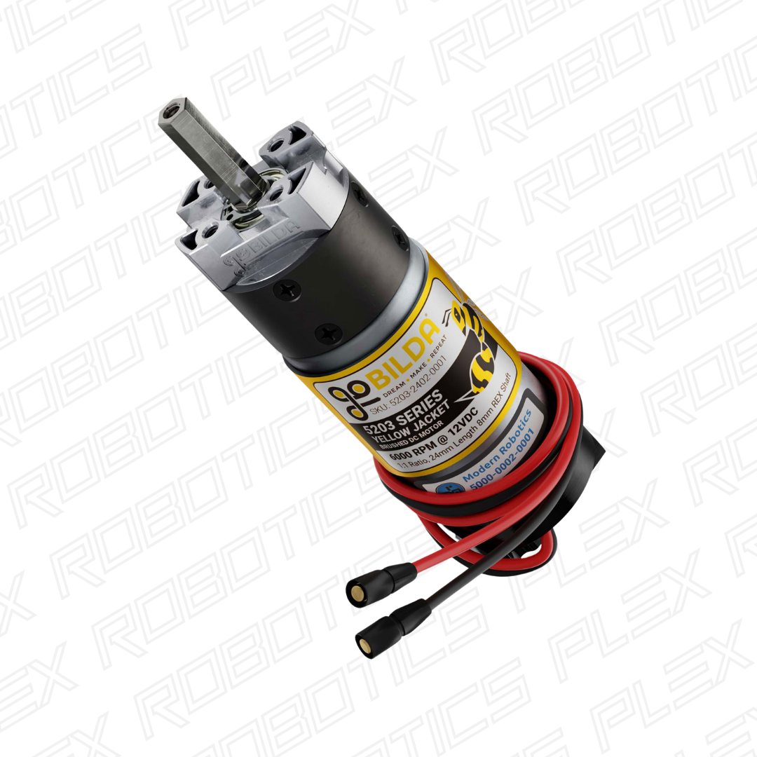 5203 Series Yellow Jacket Motor (24mm Length 8mm REX™ Shaft, 3.3 - 5V Encoder)