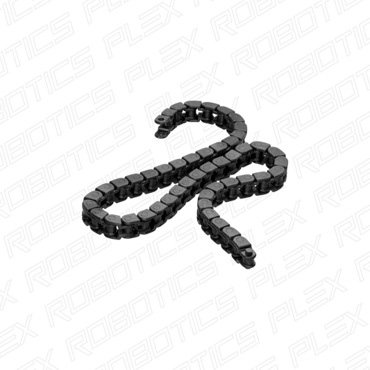 3309 Series 8mm Pitch Plastic Chain (50 Links/400mm, Black)