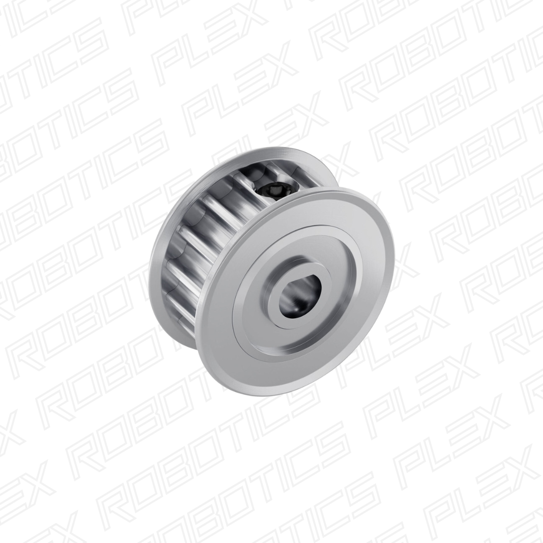 3417 Series 5mm HTD Pitch Set-Screw Pinion Timing Belt Pulley (6mm D-Bore, 16 Tooth)