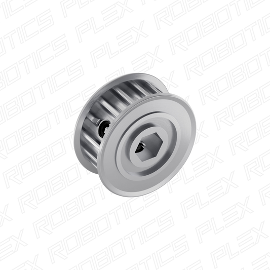 3417 Series 5mm HTD Pitch Set-Screw Pinion Timing Belt Pulley (8mm REX™ Bore, 16 Tooth)