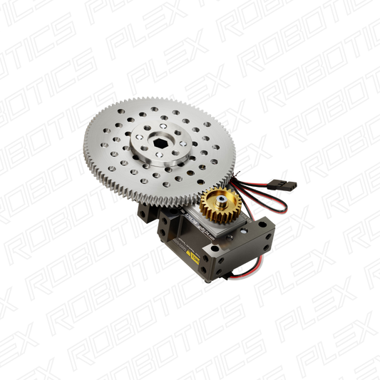 Stingray-4 Servo Gearbox (0.68 sec/60°, 15 RPM, 1400 oz-in Torque, 450° Rotation)