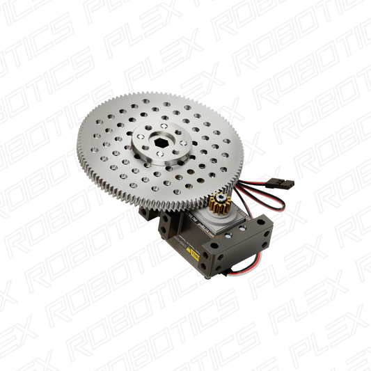 Stingray-9 Servo Gearbox (1.53 sec/60°, 6.7 RPM, 3150 oz-in Torque, 200° Rotation)