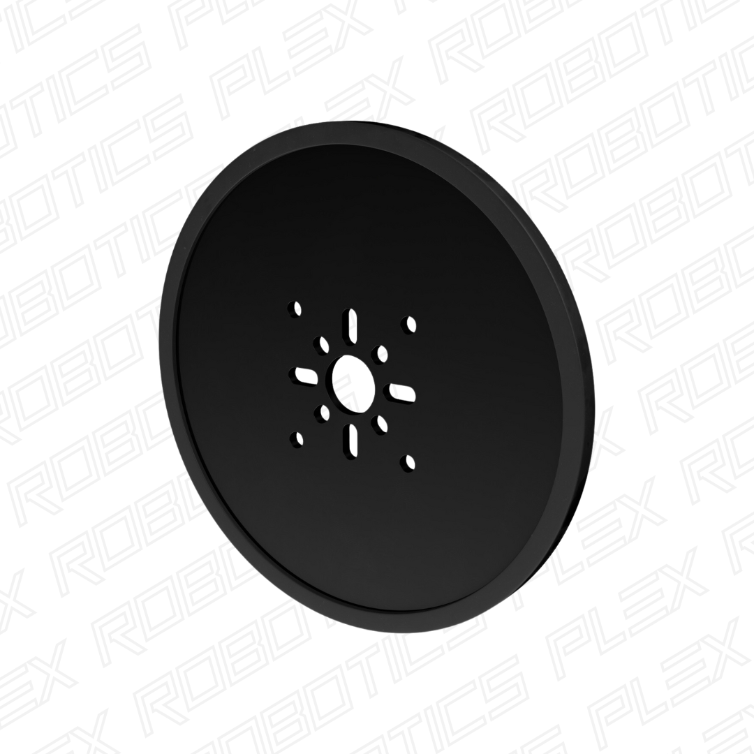 3607 Series Disc Wheel (14mm Bore, 120mm Diameter, Black) - 2 Pack